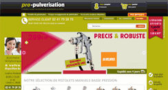 Desktop Screenshot of pro-pulverisation.com